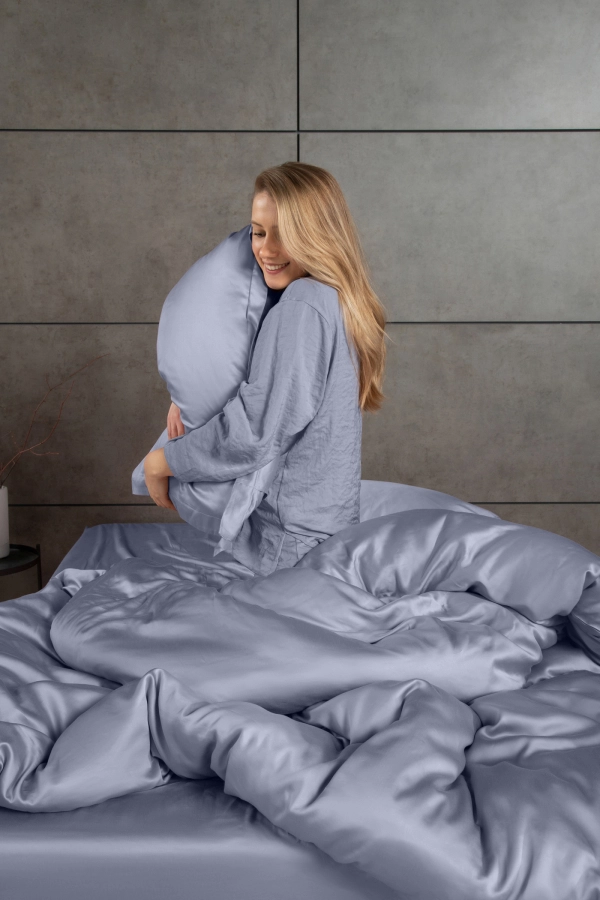 Solid Tencel, көктікен түсті ақжаймасыз - 5 - большое изображение