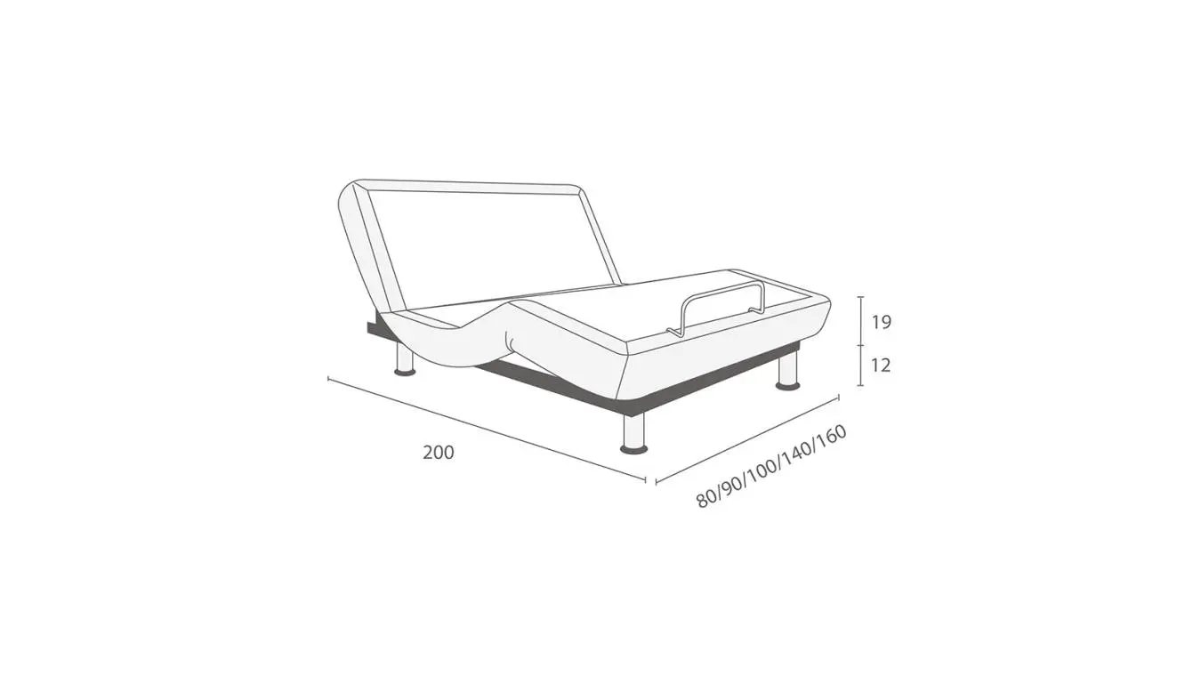 Кровать на пульте управления Ergomotion 450 Beige + матрас Ergo Adaptive Askona фотография товара - 12 - большое изображение