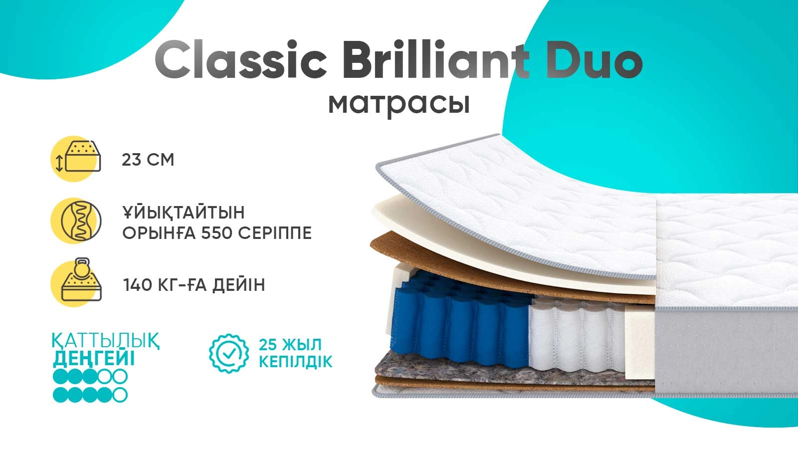 матрасы Classic Brilliant Duo Askona - 1 - большое изображение