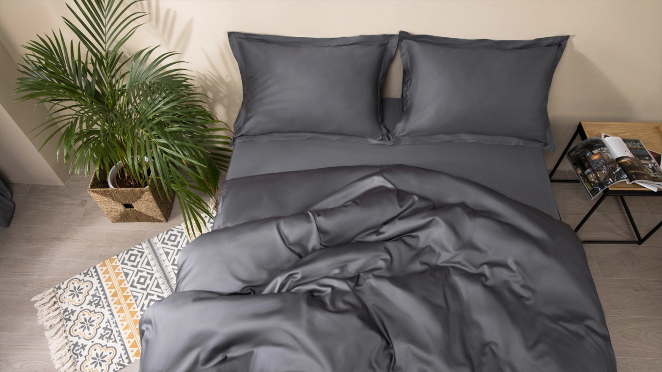 Постельное белье Askona Home, цвет Графит, 100% хлопок, без простыни Askona фото - 6 - большое изображение