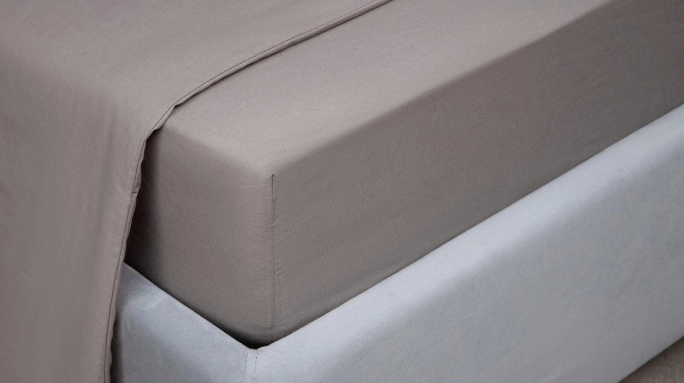 Простынь на резинке Comfort Cotton, цвет: Светло-серый Askona фото - 3 - большое изображение