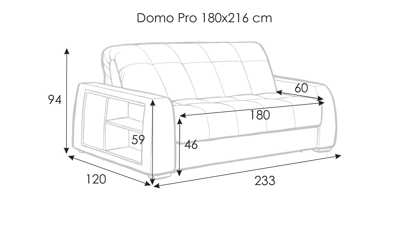 Диван Domo Pro с коробом для белья с полками Askona фото - 13 - большое изображение