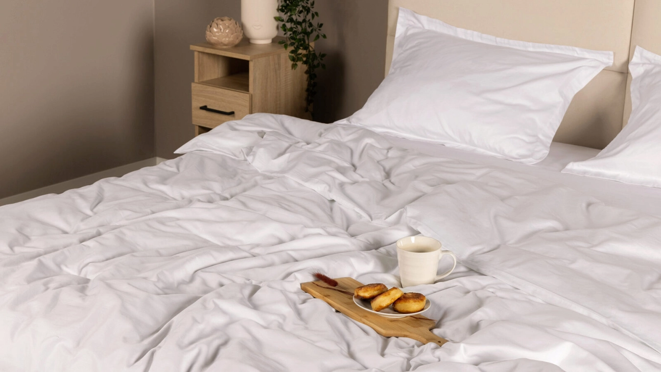 Постельное белье Askona Home, цвет Белый снег, 100% хлопок, без простыни Askona фото - 5 - большое изображение