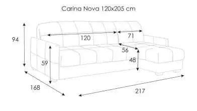 диваны CARINA Nova угловой с коробом для белья Askona - 14 - превью