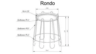 журнал үстелшелері Rondo, ақ түсті - 5 - превью