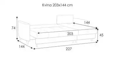 Диван Kvina New угловой с коробом для белья Askona фото - 11 - превью