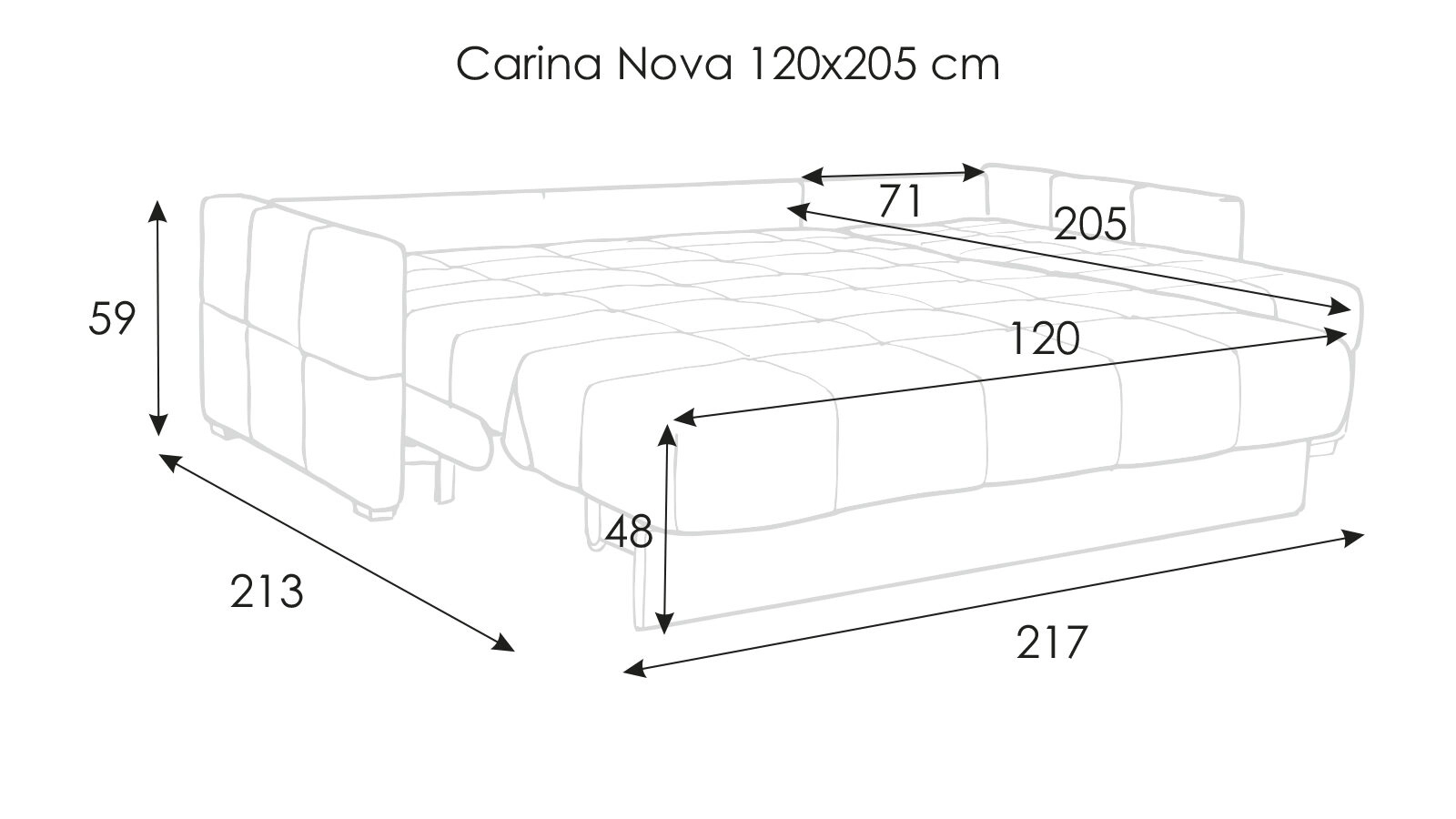 диваны CARINA Nova угловой с коробом для белья Askona - 15 - большое изображение