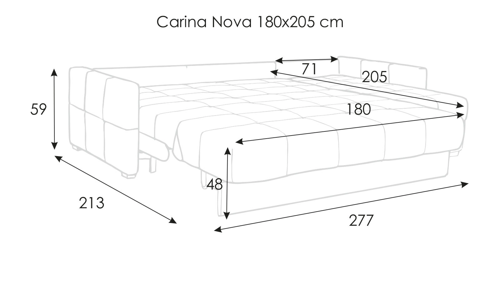 диваны CARINA Nova угловой с коробом для белья Askona - 15 - большое изображение