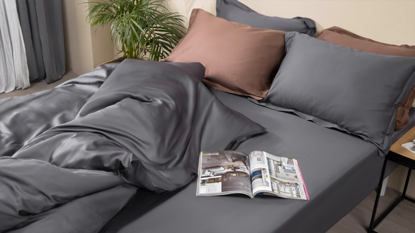Постельное белье Askona Home, цвет Графит, 100% хлопок, без простыни Askona фото - 9 - большое изображение