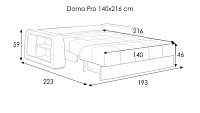 диваны Domo Pro сөрелермен киімге арналған қораппен  Askona - 14 - большое изображение