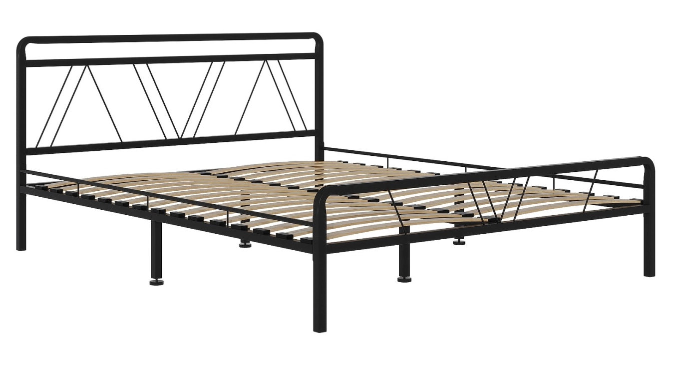 Кровать Cassis, цвет черный шагрень + матрас Comfort Plus - 4 - большое изображение