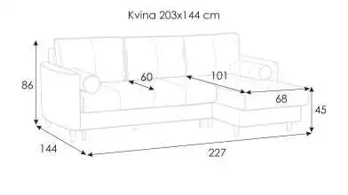 Диван Kvina New угловой с коробом для белья Askona фото - 10 - превью